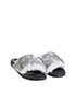 Givenchy Mink-Fur Rubber Slides, side view