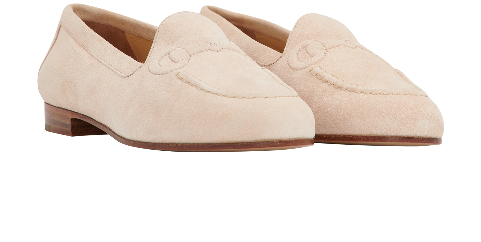 Gucci Horsebit embroidered Loafers, &pound;220, Shoes, Beige, Suede, Side view