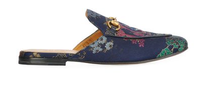 Gucci x Disney Princetown Donald Duck Mules, front view