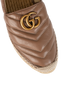 Gucci Marmont Platform Espadrilles, &pound;250, Shoes, Beige, Leather/Raffia, Other view