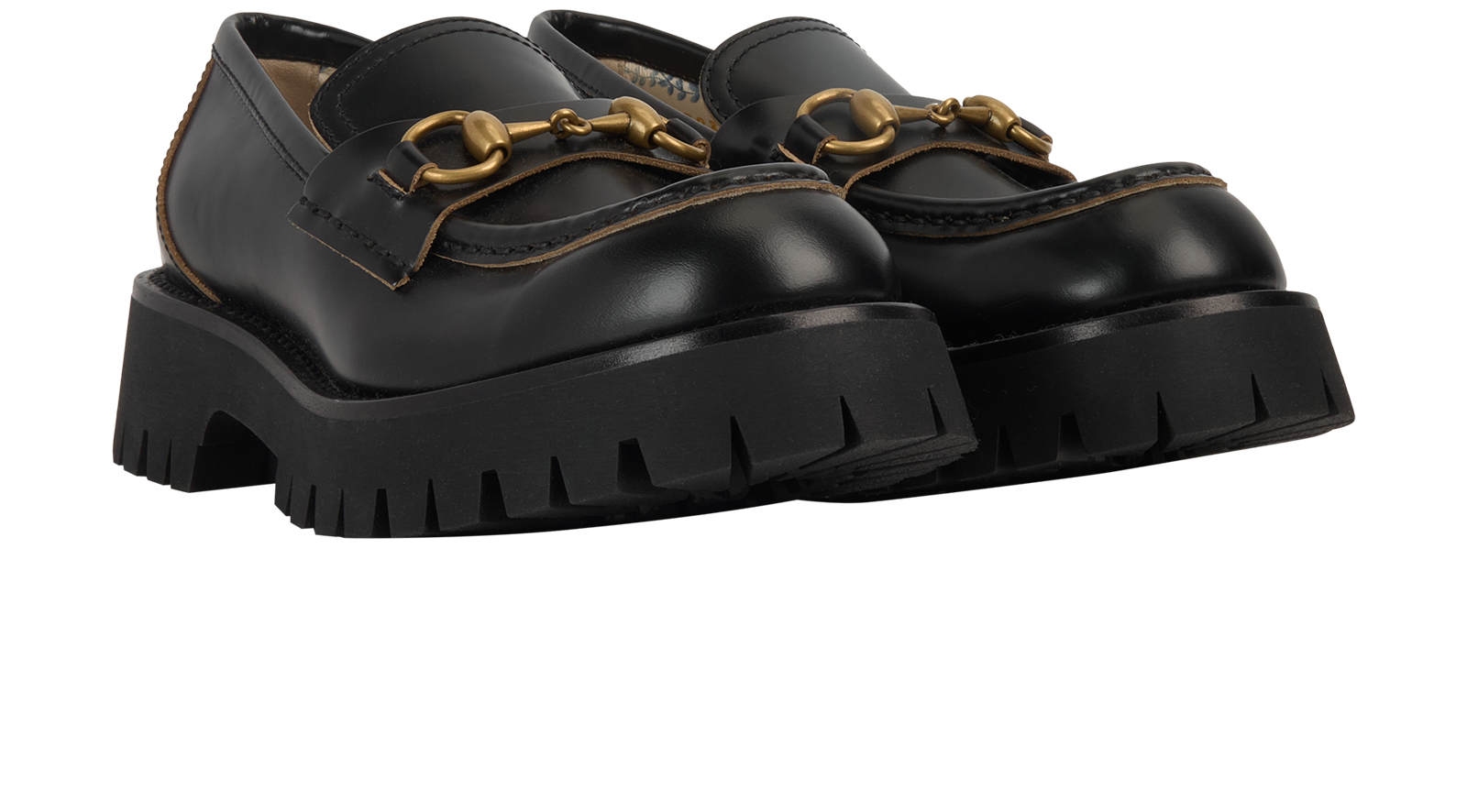 Gucci Dans De Vert Horsebit Loafers, &pound;450, Shoes, Black, Leather, Side view