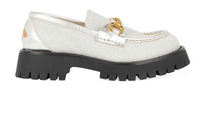 Gucci Horsebit Lug Sole Glitter Loafers, &pound;250, Front view