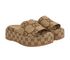 Gucci Macro Supreme Platform Slides, side view