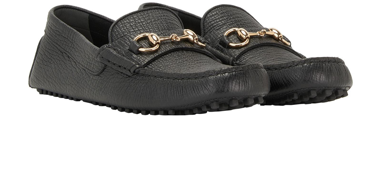 Gucci Horsebit Loafers, &pound;310, Shoes, Black, Leather, Side view
