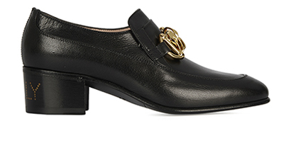 Gucci Ice Lolly Chain Heeled Loafers, front view