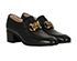 Gucci Ice Lolly Chain Heeled Loafers, side view