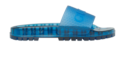 Gucci x Adidas Jelly Sliders, front view