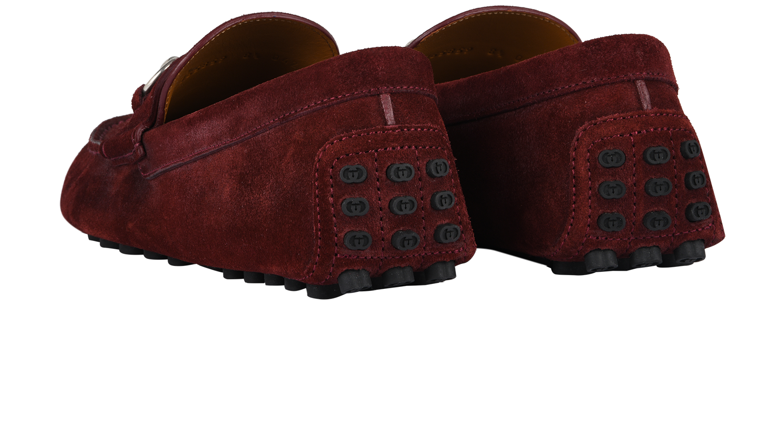 Gucci Driver Shoes, &pound;290, Shoes, Burgundy, Suede, Back view