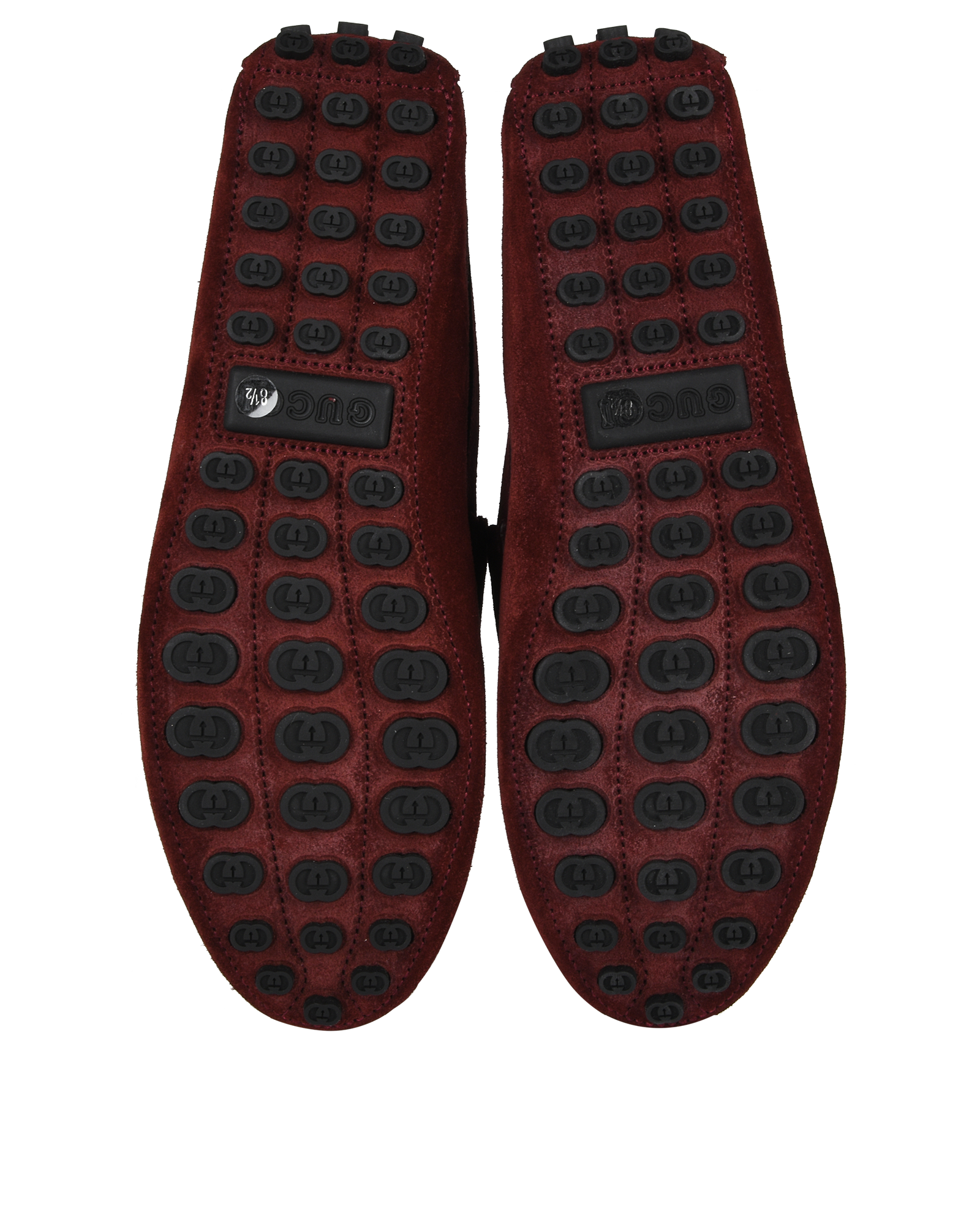 Gucci Driver Shoes, &pound;290, Shoes, Burgundy, Suede, Top view
