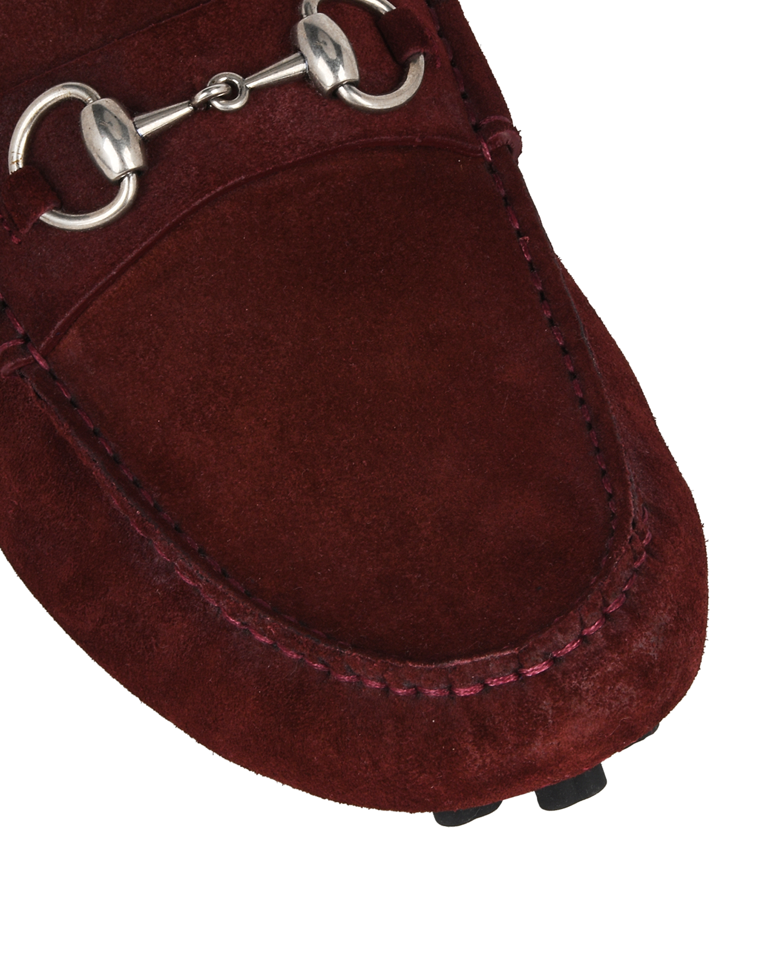 Gucci Driver Shoes, &pound;290, Shoes, Burgundy, Suede, Other view