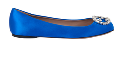 Gucci GG Ballerinas, Silk, Blue, UK4.5, B/DB, 3*