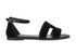 Hermes Santorini Sandals, &pound;550, Shoes, Black, Leather/Velvet, Front view