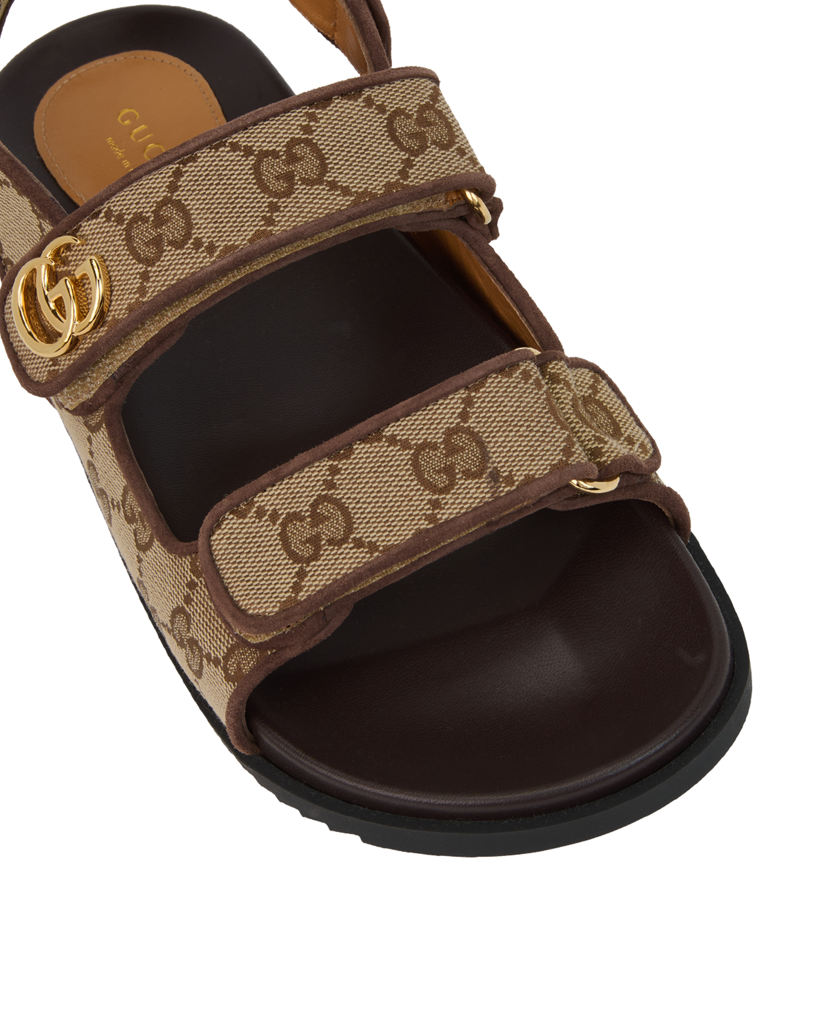 Gucci Double G Sandals, &pound;350, Shoes, Brown, Canvas, Other view
