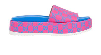 Gucci GG Platform Slides, front view