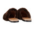 Gucci Square G Faux Fur Slippers, back view