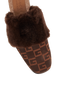 Gucci Square G Faux Fur Slippers, other view