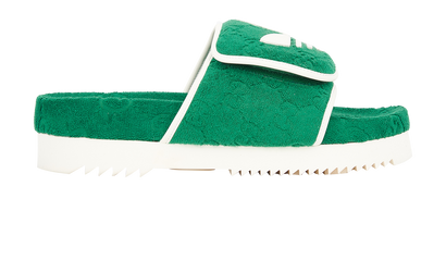 Gucci x Adidas Towel Slides, front view