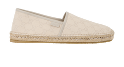 Gucci GG Supreme Espadrilles, Mens, Canvas, Beige, UK 10, DB/B, 3*