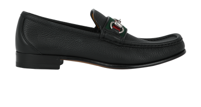Gucci Horsebit Web Loafers, front view