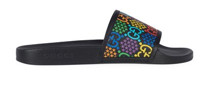 Gucci GG Rainbow Slides, front view