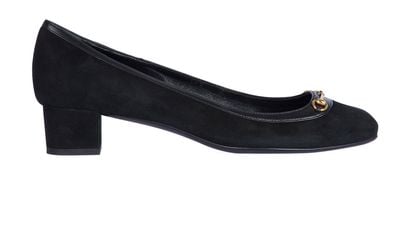 Gucci Horsebit Low Heel Pumps, front view