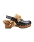 Gucci Fur Lined Mules, front view
