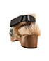 Gucci Fur Lined Mules, back view