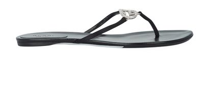Gucci GG Crystal Thong Sandals, front view