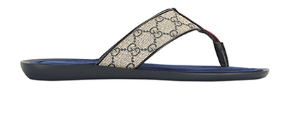 Gucci GG Supreme Thong Sandals, front view