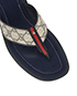 Gucci GG Supreme Thong Sandals, other view