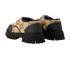 Gucci Maxi GG Lace Up Derby Shoes, &pound;295, Shoes, Beige/Black, Canvas, Back view