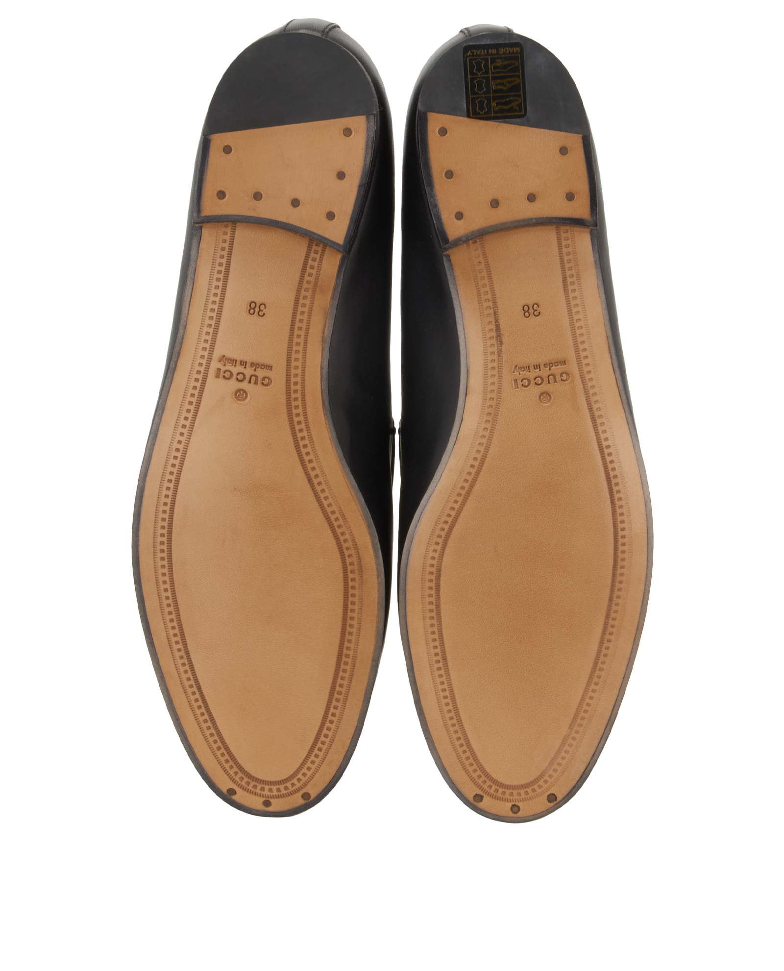Gucci Jordaan Loafers, &pound;230, Shoes, Black, Leather, Top view