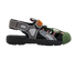 Gucci Tinsel Sports Sandals, &pound;350, Shoes, Black/Green, Fabric, Front view