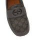 Gucci Driver Loafers, &pound;320, Shoes, Grey, Canvas/Leather, Other view