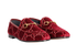 Gucci Velvet Monogram Loafers, side view