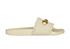 Gucci Perforated Horsebit Rubber Slides, front view