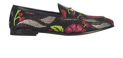 Gucci Jordaan Floral Brocade Loafers, front view