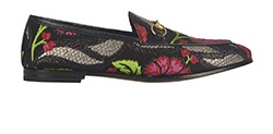Gucci Jordaan Floral Brocade Loafers, Fabric, Black/Pink, UK 4, B/Db, 5*