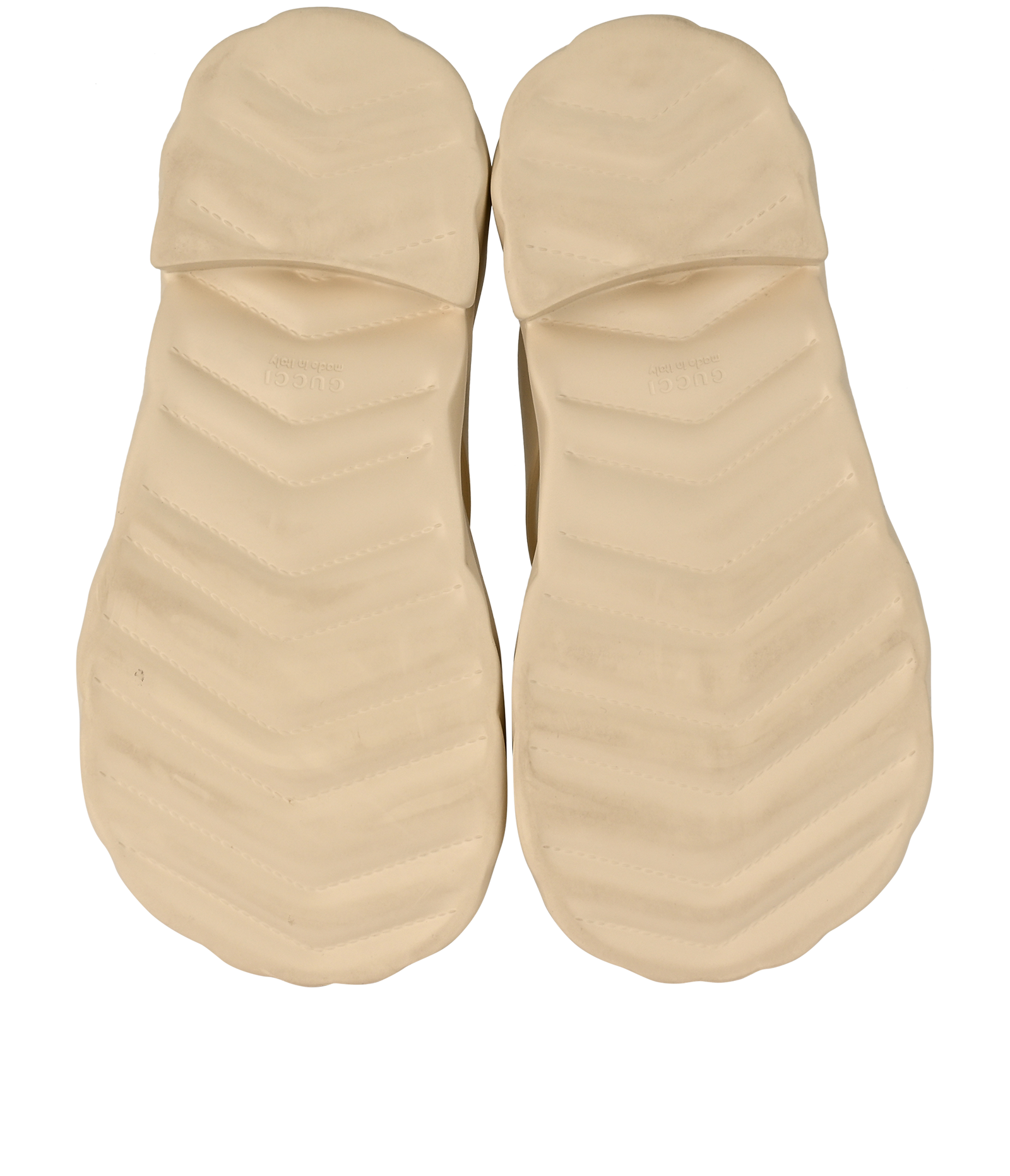 Gucci Logo Thong Platform Sandals, &pound;150, Shoes, Cream, Rubber, Top view