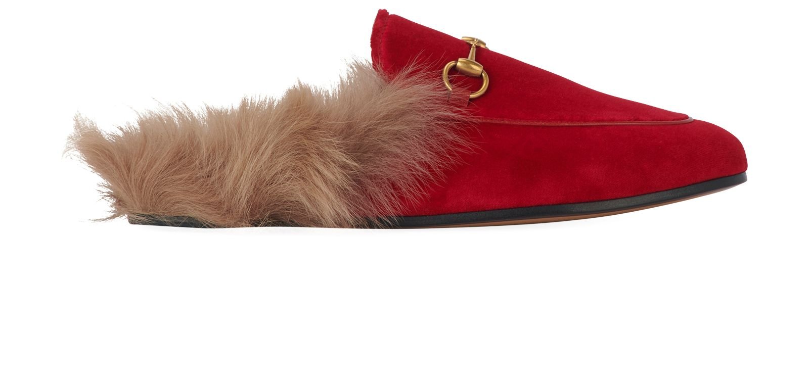 Gucci on sale fur mules