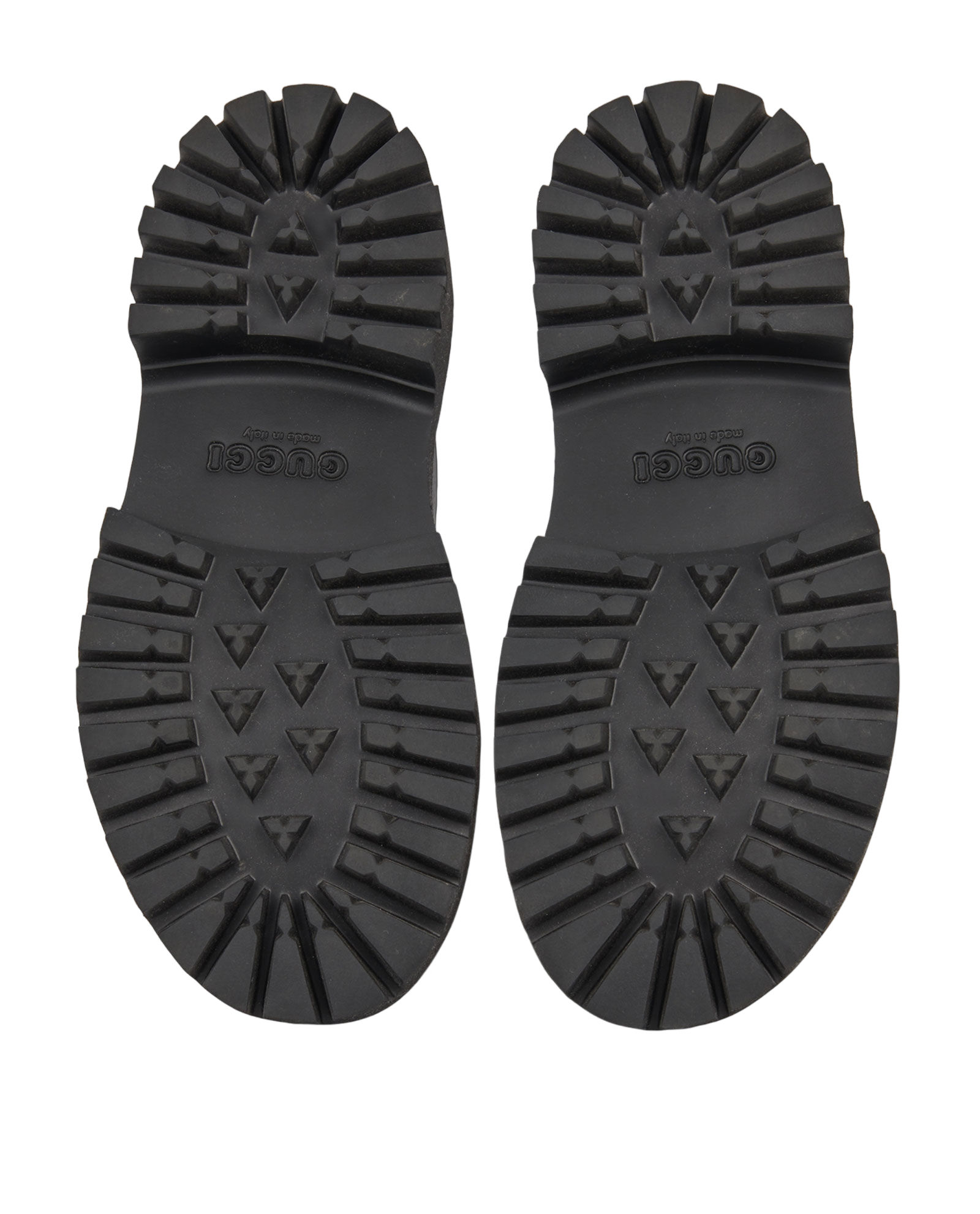 Gucci Elea Perforated GG Platforms, &pound;325, Shoes, Black, Rubber, Top view