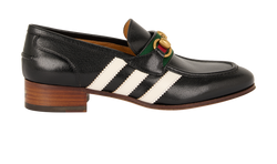 Gucci x Adidas Horsebit Loafers, Leather, Black, UK3, DB/B, 2*