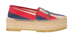 Gucci Sylvie Espadrilles, Canvas, Multi, UK7, 2*