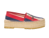 Gucci Sylvie Espadrilles, &pound;250, Shoes, Blue/Red, Canvas, Front view