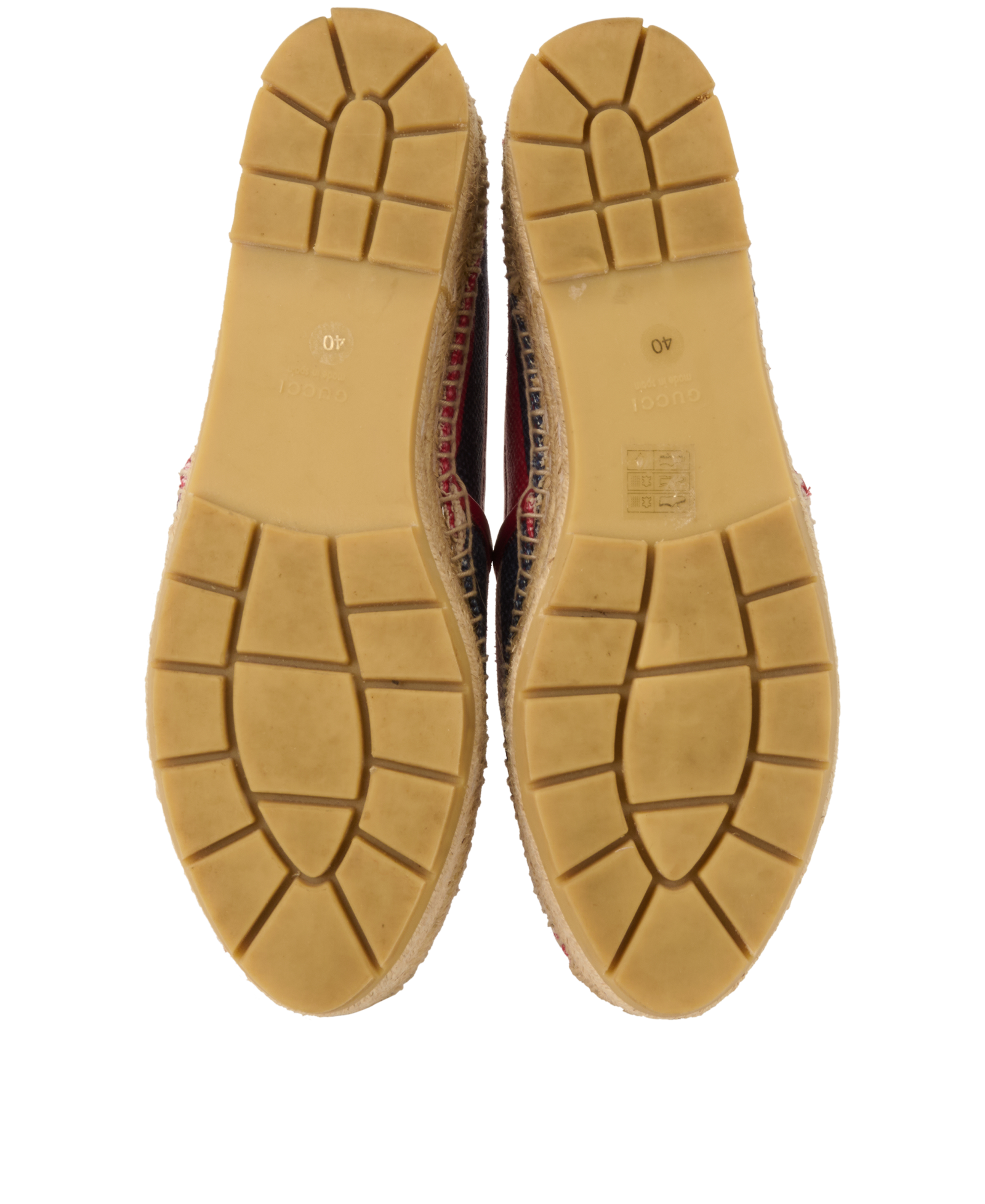Gucci Sylvie Espadrilles, &pound;250, Shoes, Blue/Red, Canvas, Top view