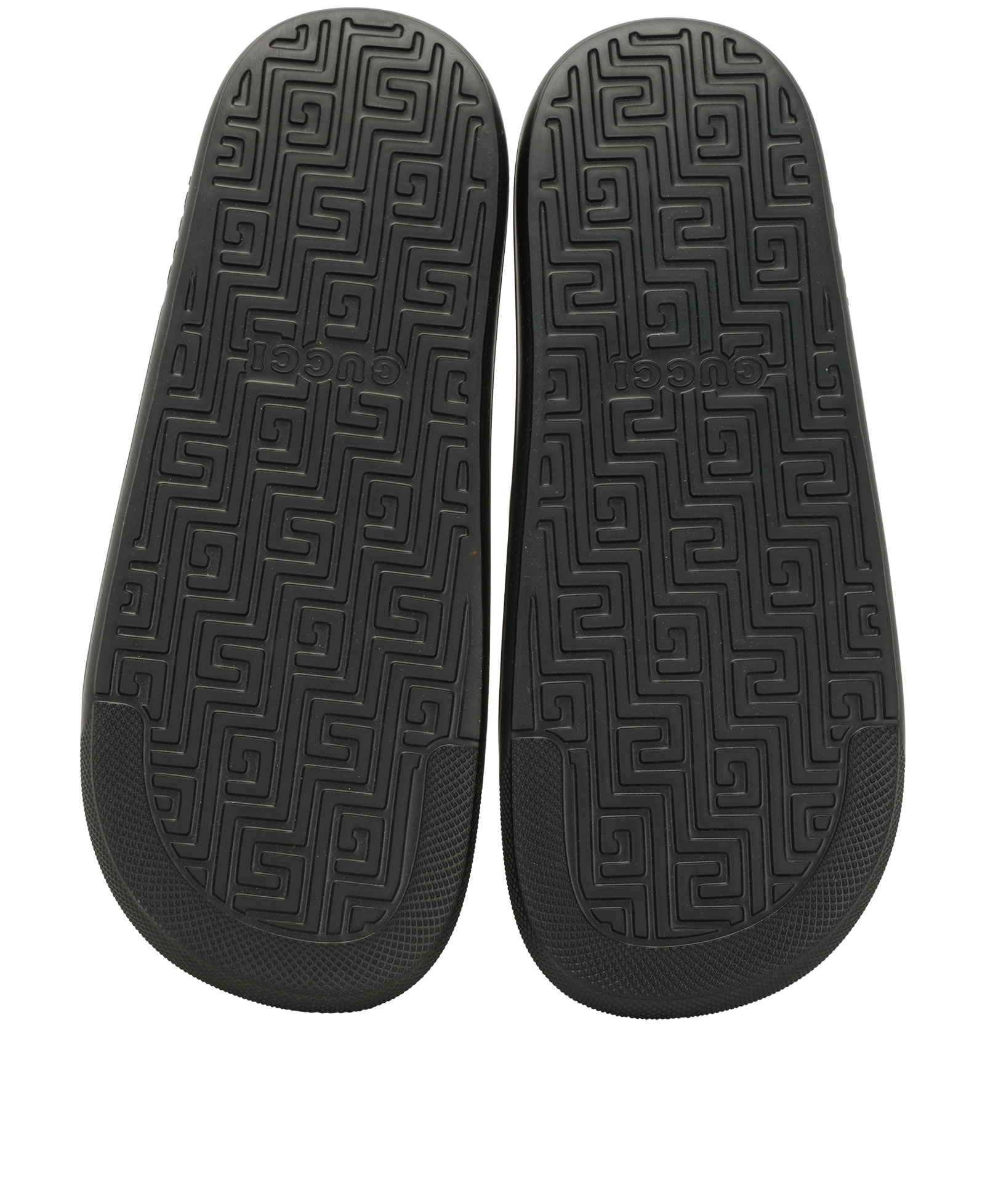 Gucci Web Slide Sandals, &pound;210, Shoes, Black, Rubber, Top view