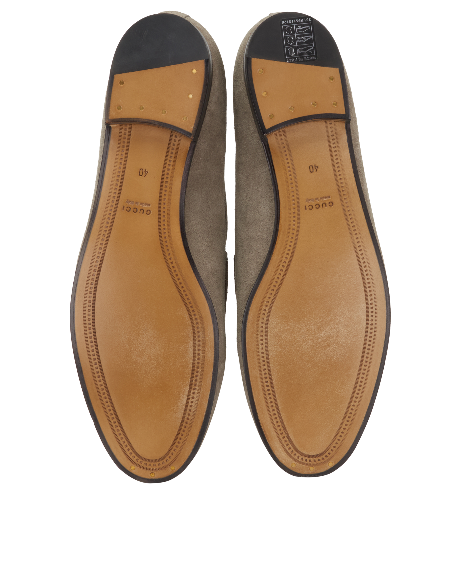 Gucci Horsebit Loafers, &pound;295, Shoes, Grey, Suede, Top view