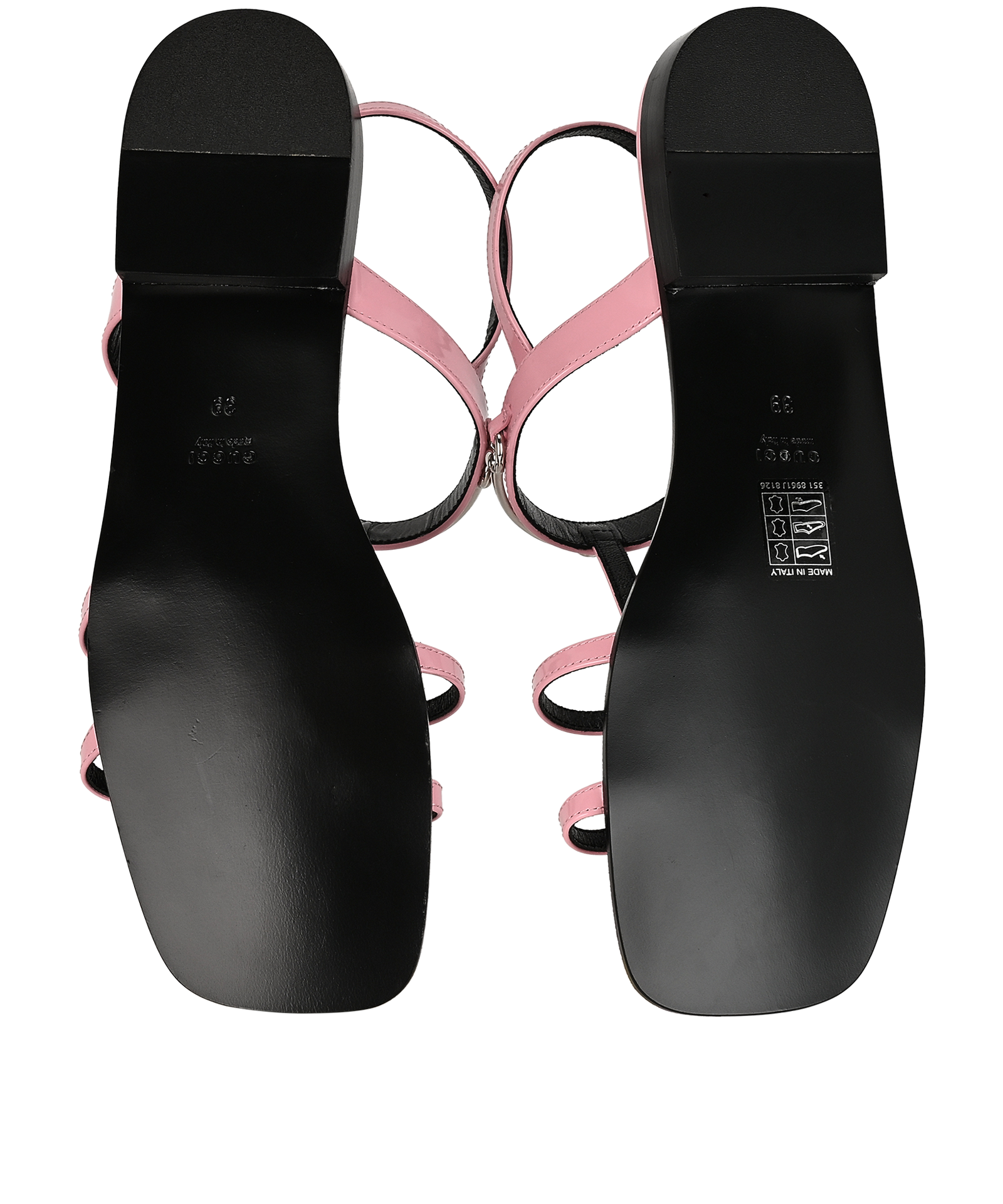 Gucci Divine Horsebit Sandals, &pound;190, Shoes, Pink, Leather, Top view