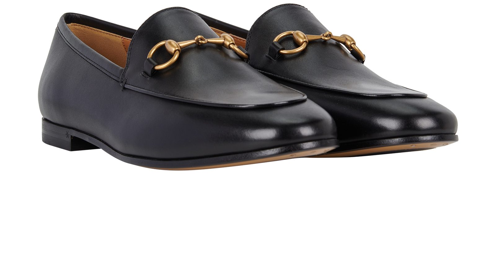 Gucci Jordaan Loafers, &pound;295, Shoes, Black, Leather, Side view