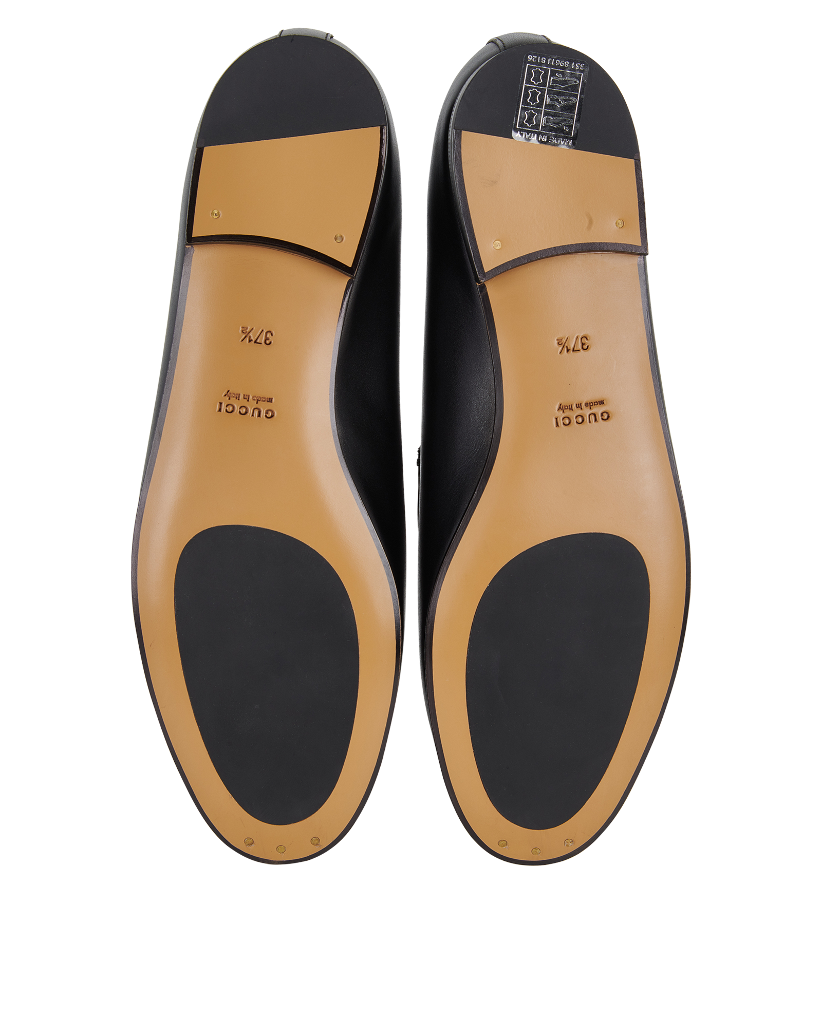 Gucci Jordaan Loafers, &pound;295, Shoes, Black, Leather, Top view